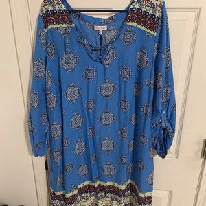 Blue Aztec dress